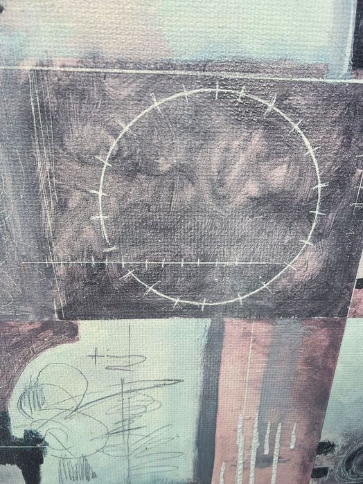 Obraz w ramie akwarela pastele 93 cm