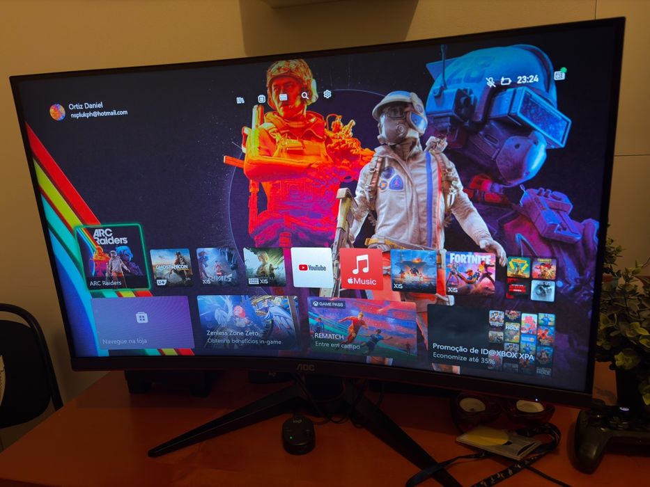AOC 32" Curvo 240Hz 0,5ms FullHD 240hz Freesync Premium