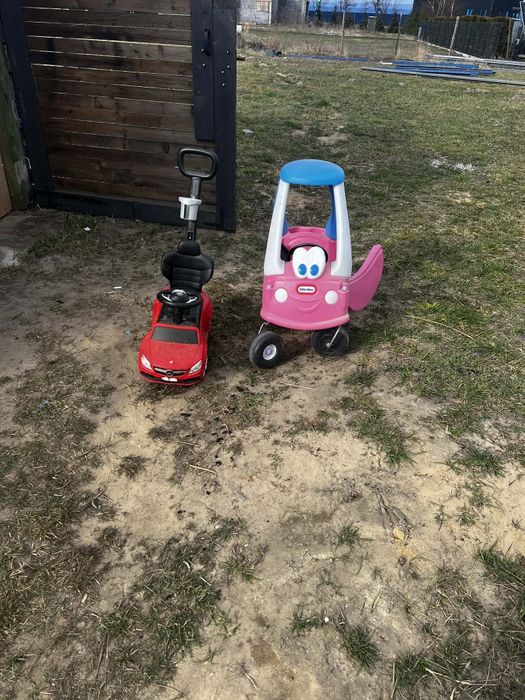 Jeździk pchacz i autko little tikes