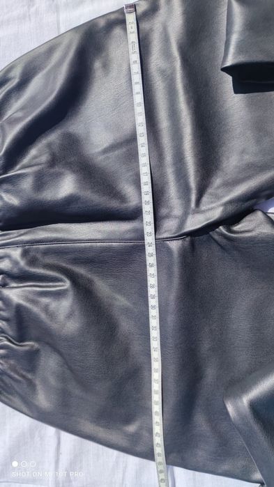 Spodnie sztuczna skóra czarne 152 rozm.