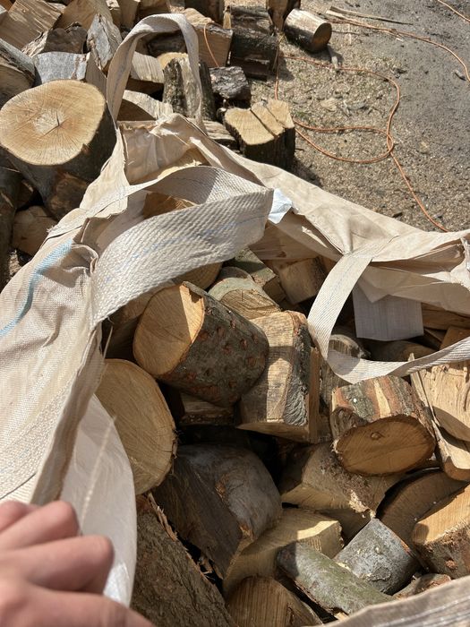 Drewno w workach BIG BAG workowane