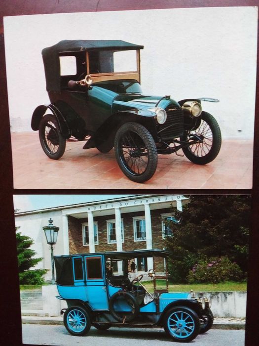 11 Postais com Automóveis Antigos do Museu do Automóvel do Caramulo.