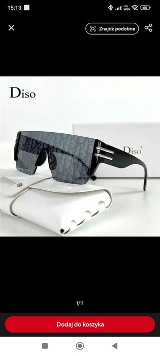 Hit Diso okulary logowane unisex 1 para