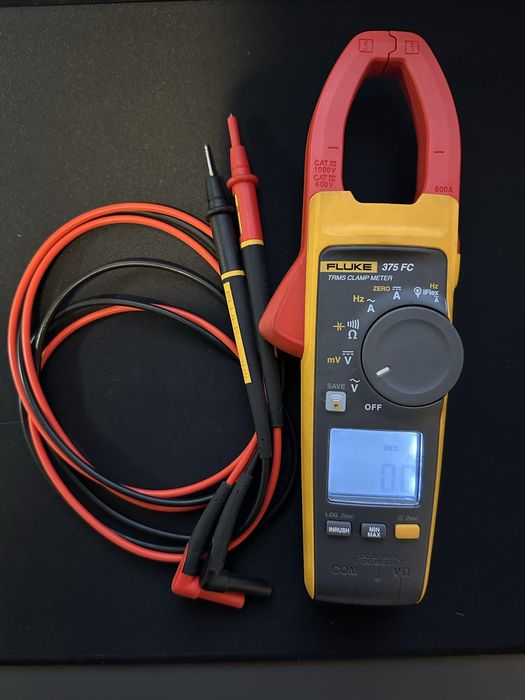 Miernik cęgowy cyfrowy Fluke 375fc sondy TL175 stan idealny