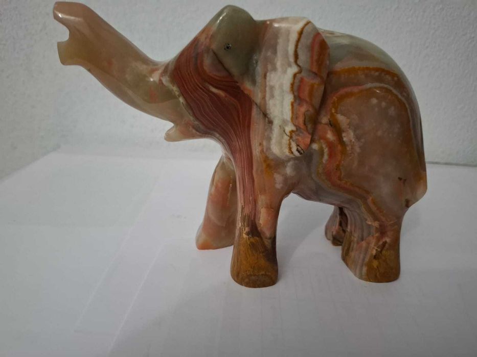 Elefante Ônix-Mármore (Aragonita) - peça única