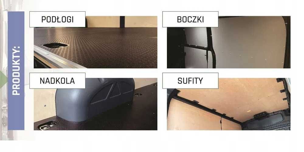 Master L3H2 zabudowa ze sklejki Podłoga 9mm Boczki 4mm MONTAŻ GRATIS