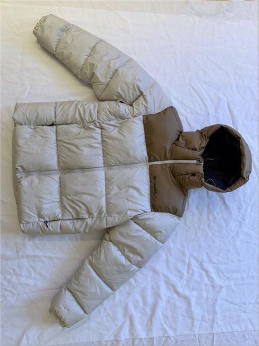 Чоловіча куртка бежева коричнева S оригінал columbia  зима ориг с