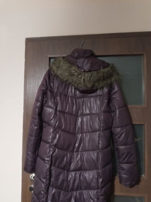 Kurtka pikowana Orsay M fiolet prosta kaptur