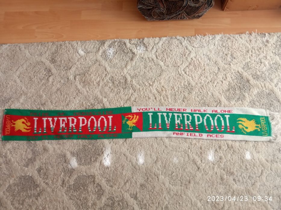 Szalik Liverpool FC oldschool retro dwustronny unikat vintage