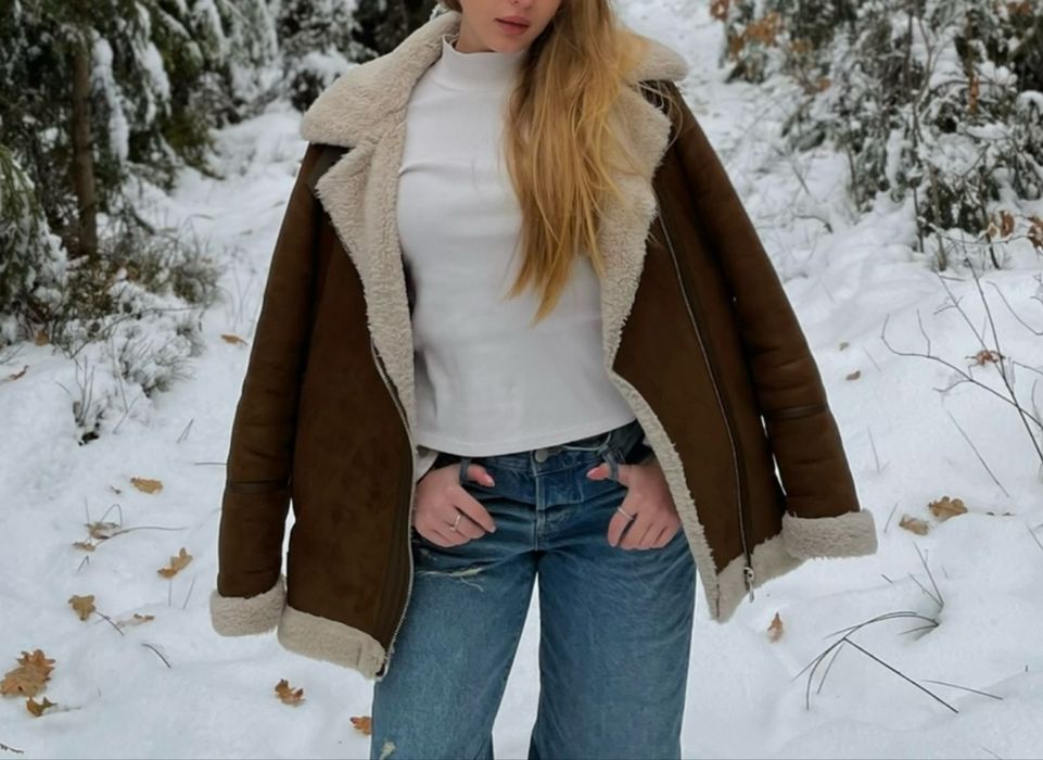 Тепла дублянка Pull&bear розмір М