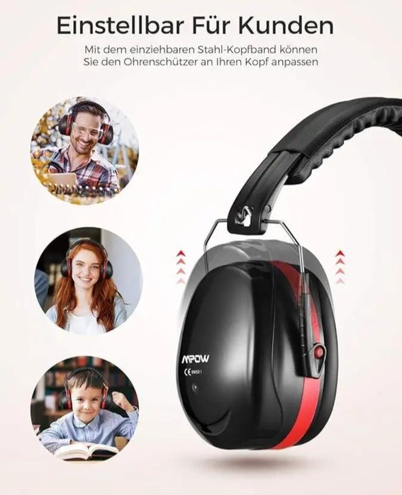 Защитные наушники mpow safety. защита от шума 34 Дб