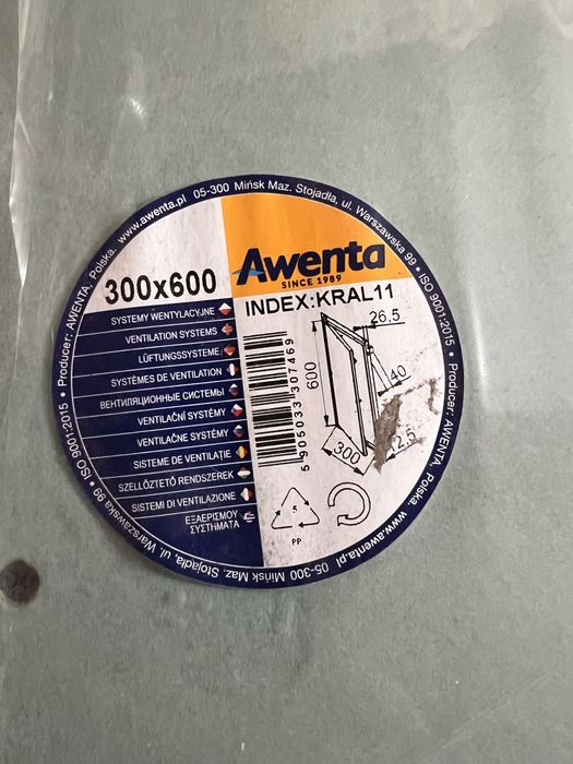 Drzwiczki wentelacyjne  Awenta