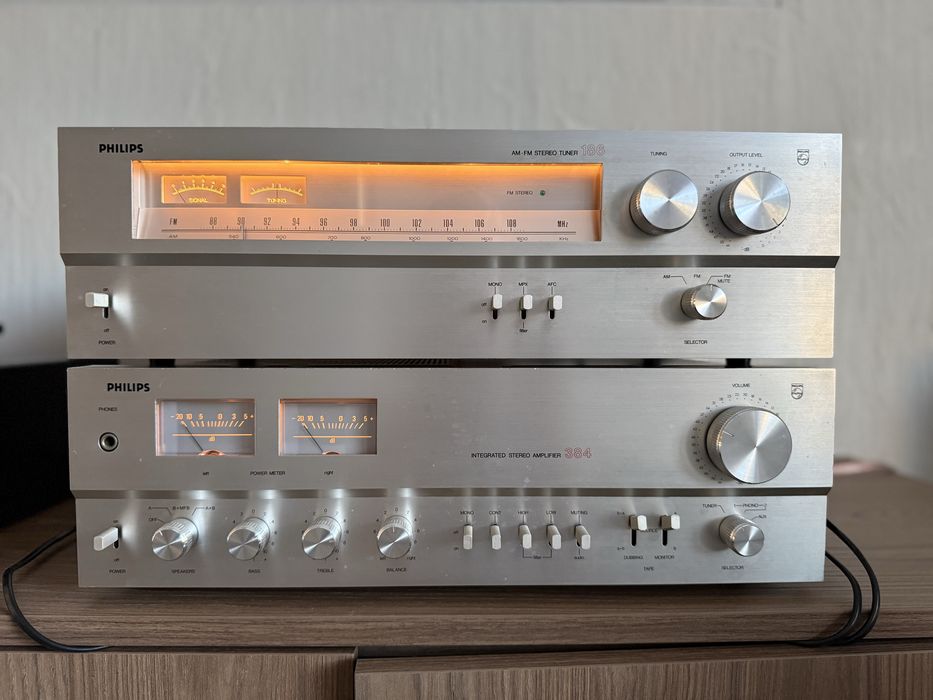 Philips 384 wzmacniacz plus tuner stereo 186