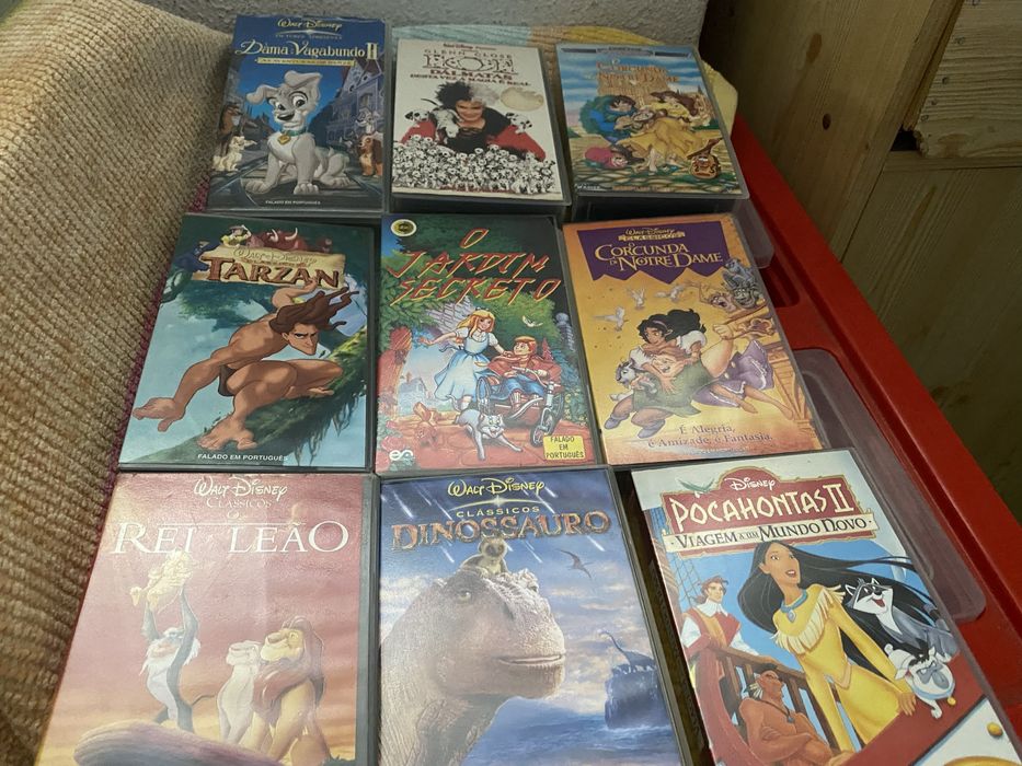 Muitas cassetes de video