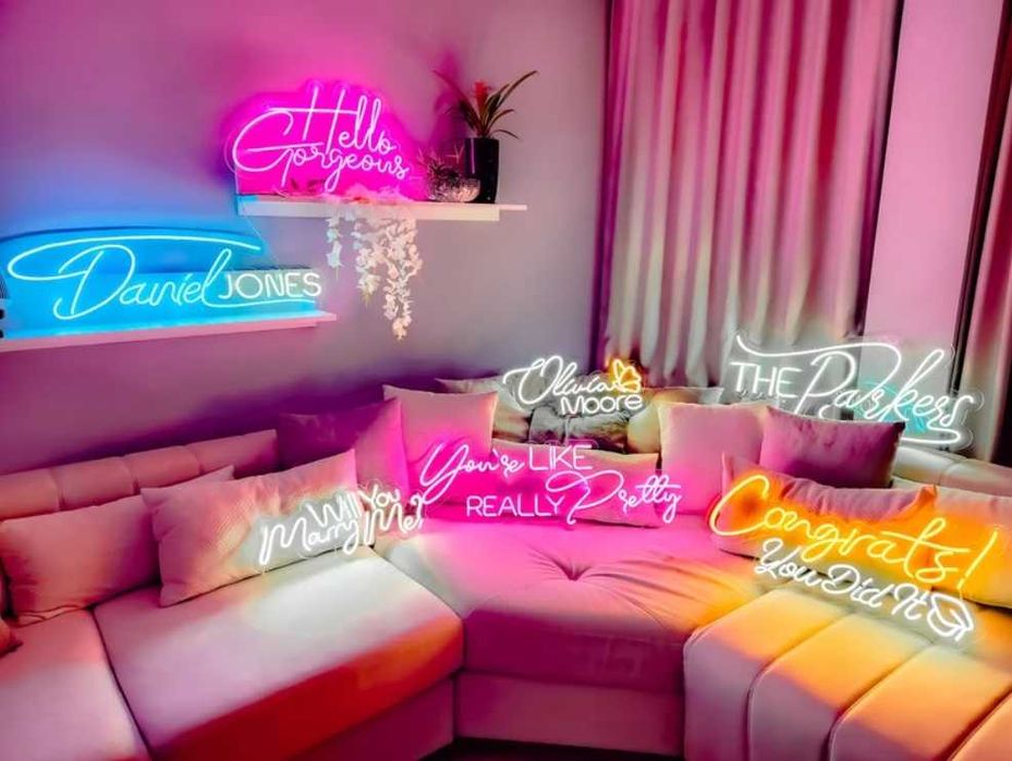 Герметичні неонові вивіски для вуличної реклами, неоновая вывеска