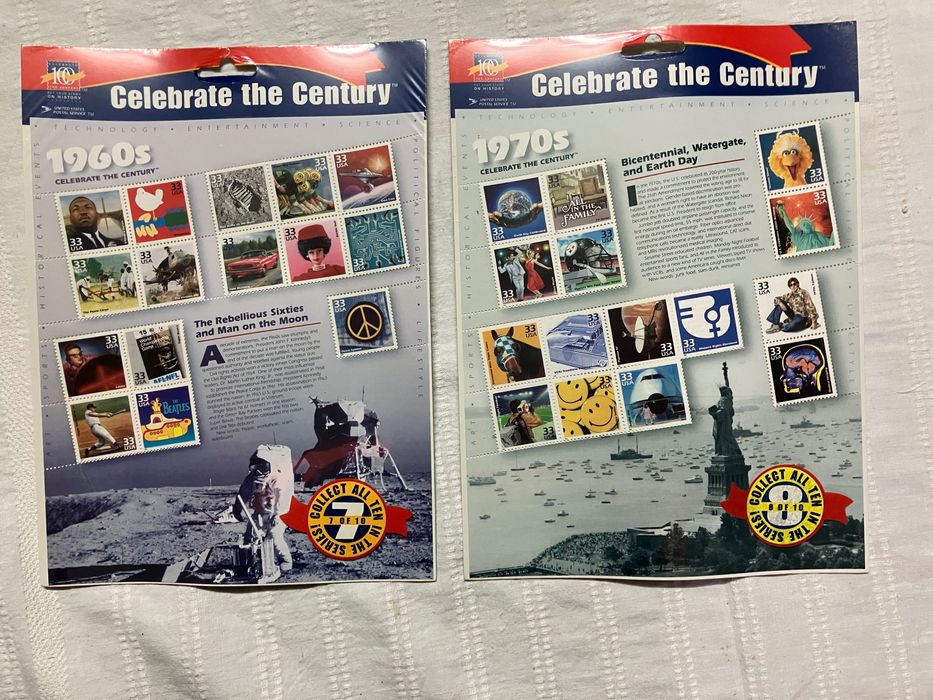 Colecção de selos "Celebrate the Century"