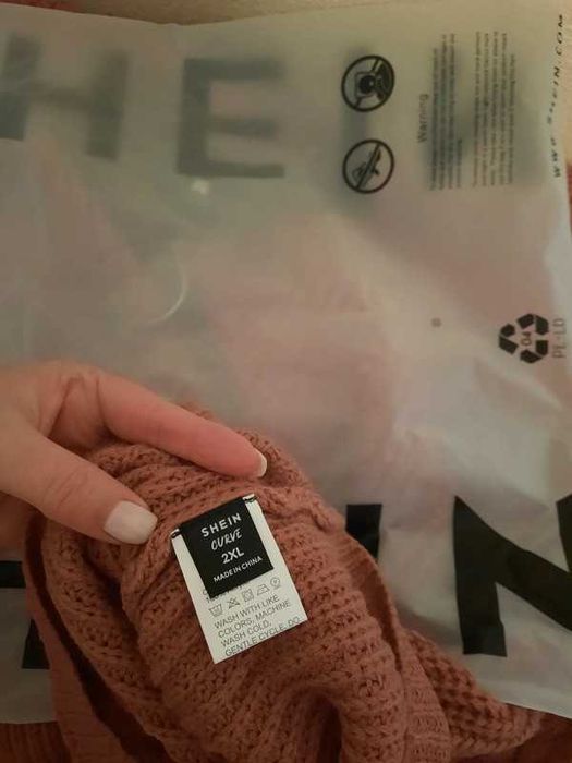 Camisola malha Grossa Shein