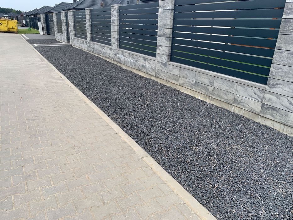 Grys dekoracyjny ogrodowy czarny grafitowy bazaltowy op. 25kg