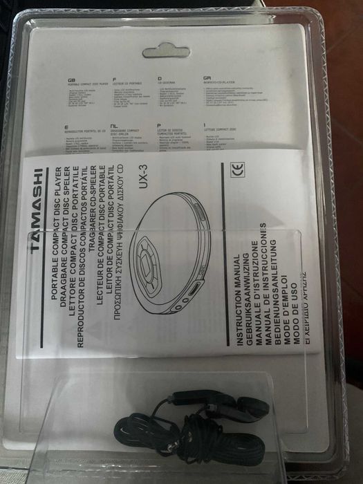 Leitor de CD Áudio Portátil