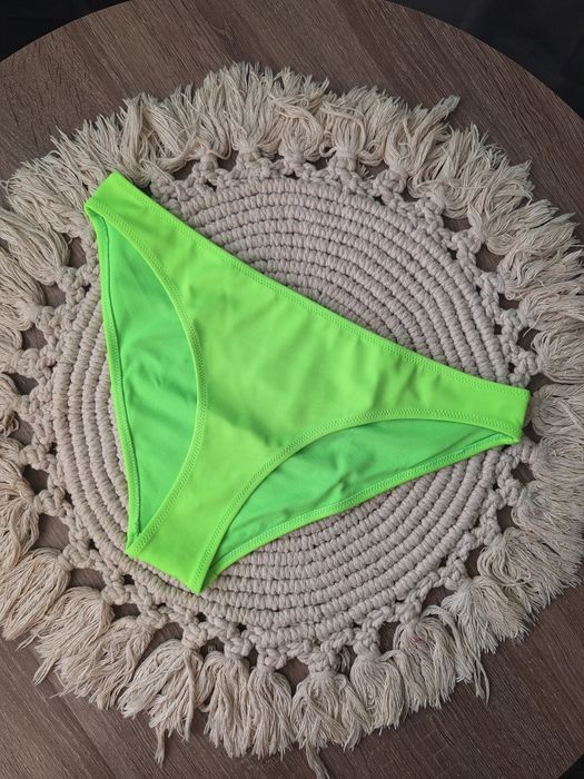 Dół Majtki od stroju kąpielowego S H&M Neonowy Zielony