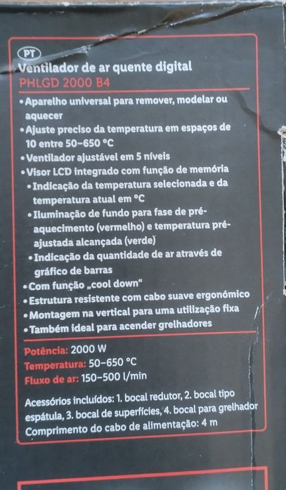 Pistola de ar quente digital Parkside PHLGD 2000 B4