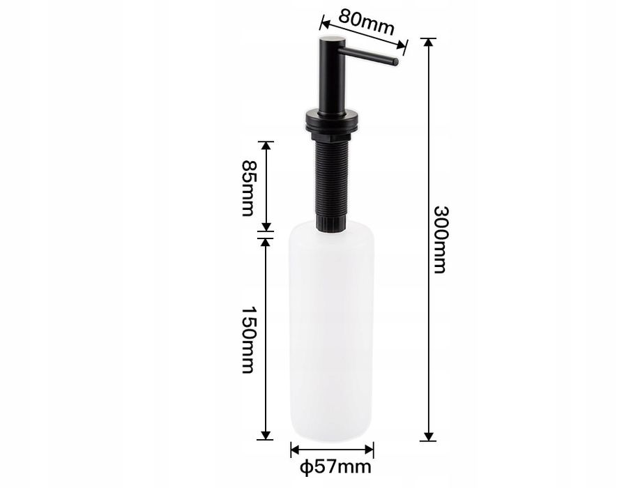 MSA29-810BR Dozownik płynów LONG Inox kol. stal szczotkowana