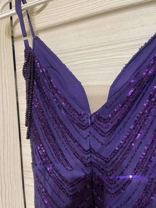 Sukienka balowa sylwestrowa wesele maxi długa cekiny