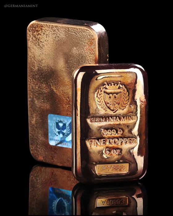 Мідна монета. 1 Кіло. GERMANIA MINT. Проба - 999,9.  Голограма!