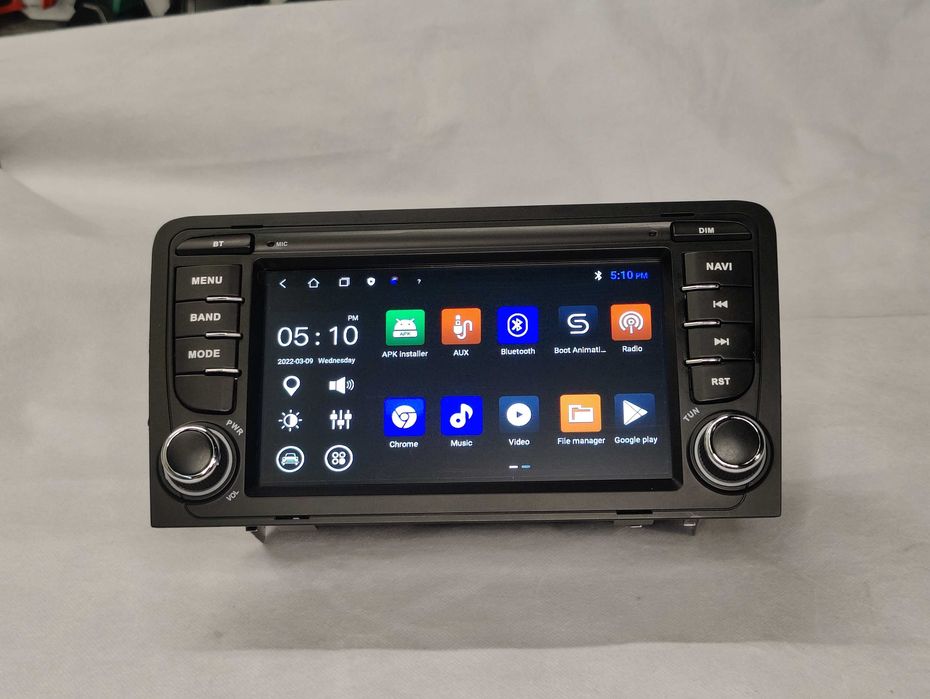 Radio 2 DIN Android Audi A3 – WIFI GPS Bluetooth 2GB RAM - Novo