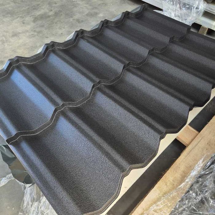 Blachodachówka modułowa na dach arkusze 120cm x 70cm od ręki grafit/brąz/czarny MAT w 2 gatunku 1