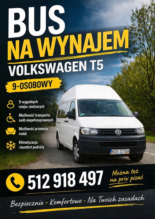 Oferuję wynajem busa