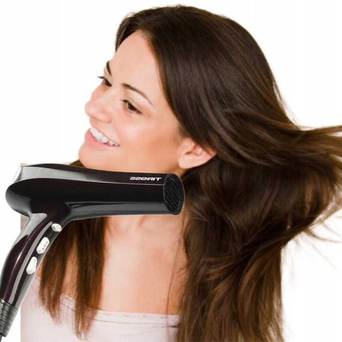 TIROSS Tania suszarka do włosów z dużą mocą 2200W, kolor śliwkowy