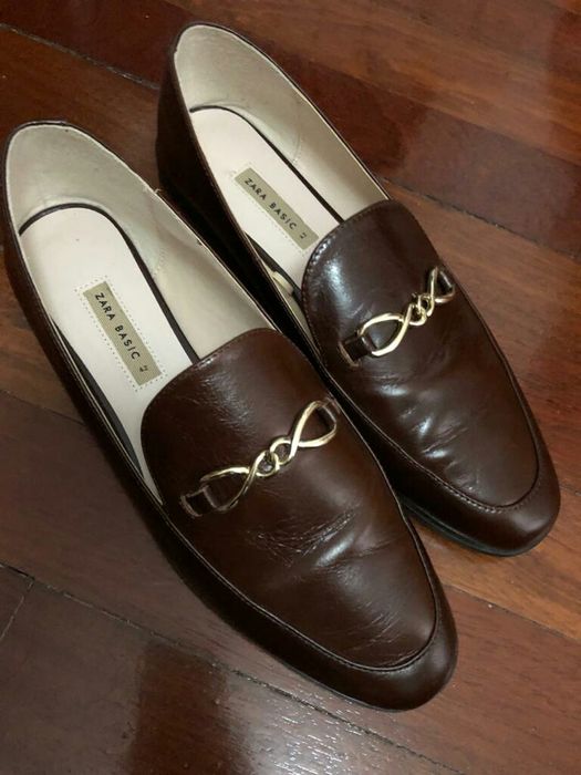 Mocassin Zara de pele