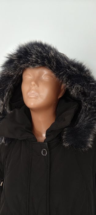44 XXL czarna kurtka damska parka