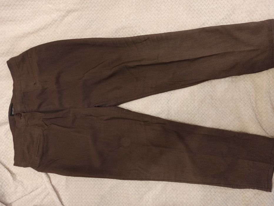 Spodnir brązowe eleganckie damskie