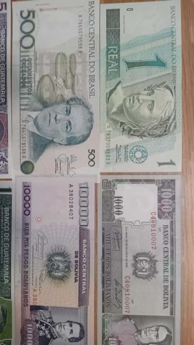 Sprzedam banknoty z  Ameryki południowej