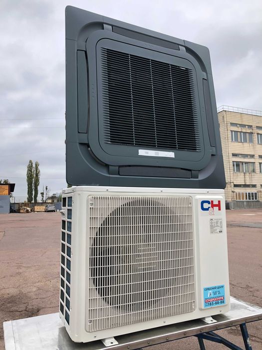 Кондиционер инвертор "24" кассетный б/у до 80 м2 монтаж сервис