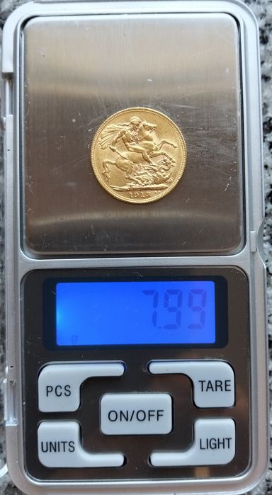 Moeda Libra Ouro 1913 George V Excelente Estado
