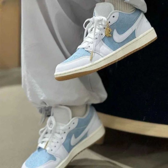 Оригінальні кросівки Air Jordan 1 Low SE “Denim Worn Blue”, НОВІ