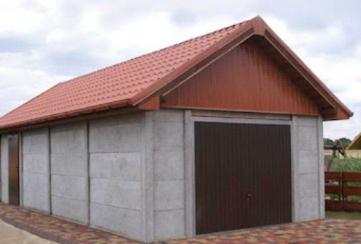 Garaże z płyt betonowych