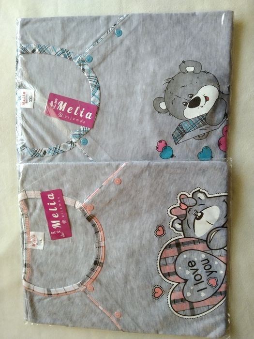 Koszula ciążowa nocna piżama do szpitala karmienia odpinana rozpinana