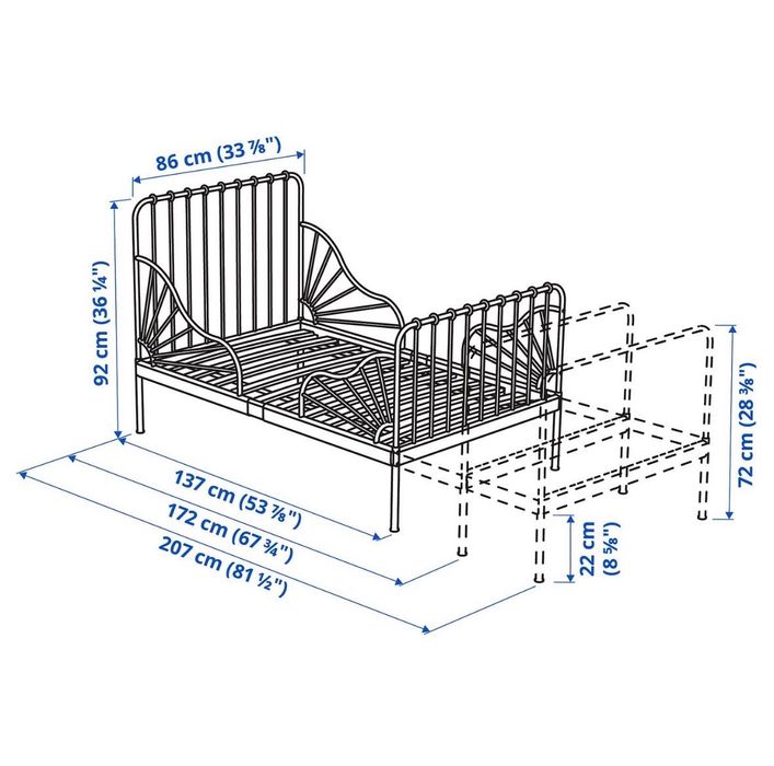 Cama extensível criança como nova
