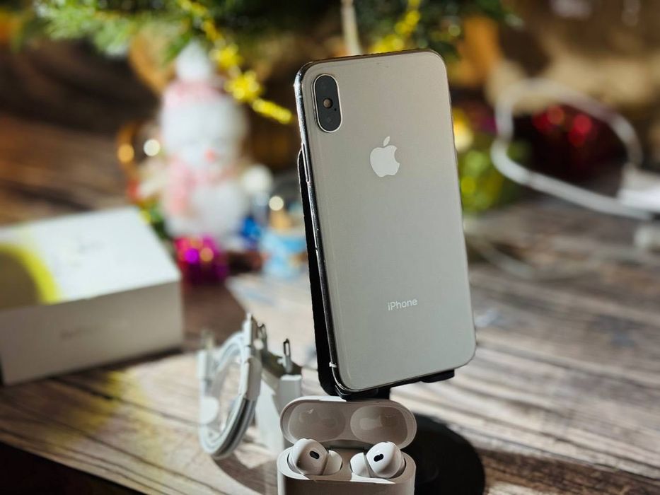 iPhone XS Silver. Комплект, на подарунок