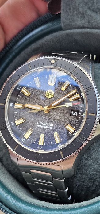 Продам годинник San Martin SN0118B Automatic у відмінному стані. Сапфірове скло. Керамічний безель. Повна комплектація.
