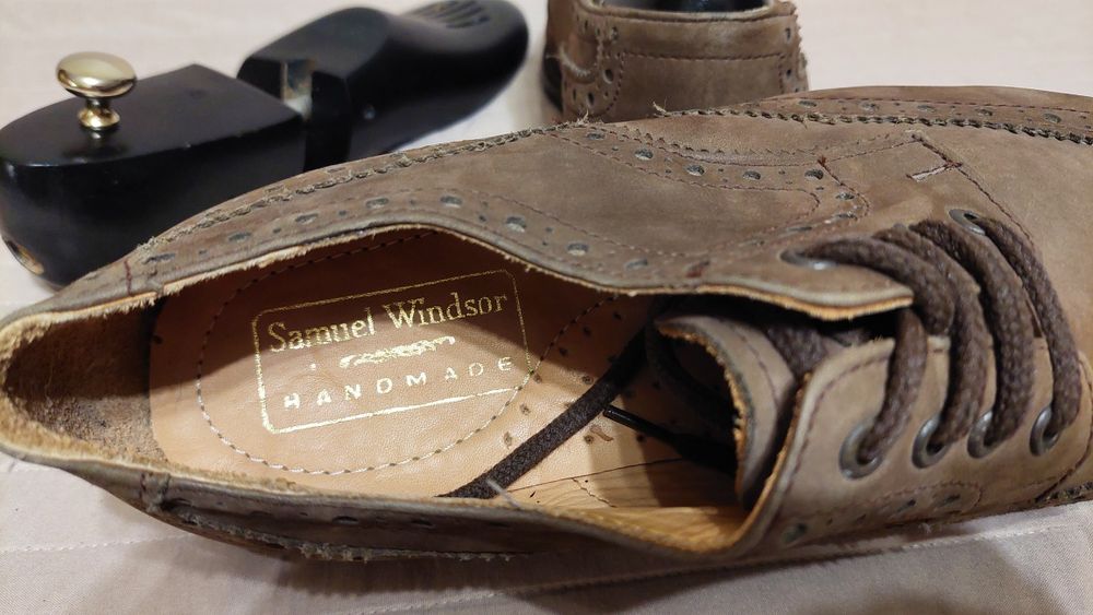 Кожанные дерби Samuel Windsor ( туфли,ботинки,кроссовки)