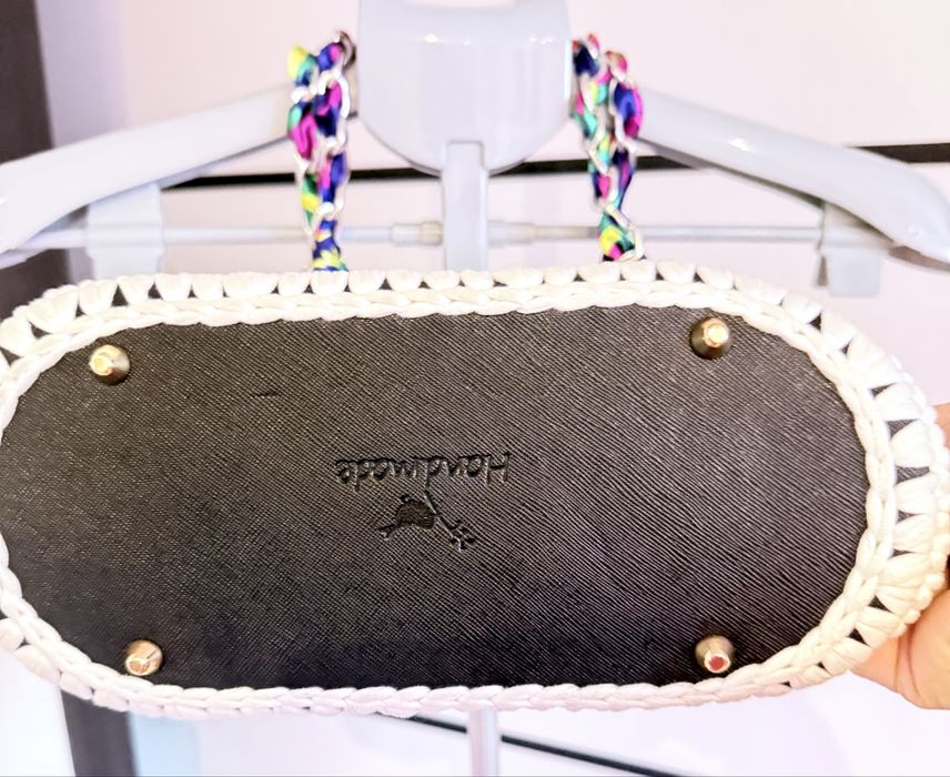 Koszyk- torebka z dzianiny