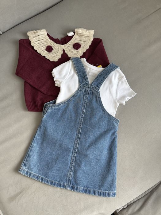Дитячий одяг джинсовий сарафан джинси блуза 86-92 розмір H&M