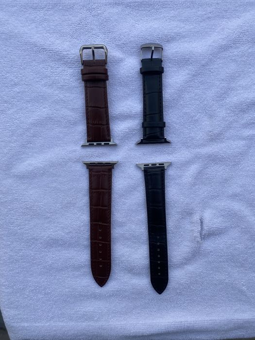 Braceletes cabedal para Apple Watch Series 8