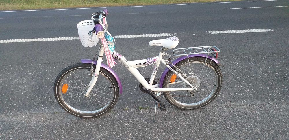 Rower 20 wiek 5-9 lat aluminiowy ładny