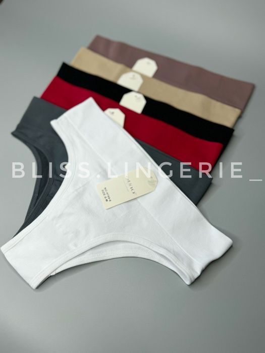 РОЗПРОДАЖ Трусики женские бразилианы на высокой посадке бiлизна